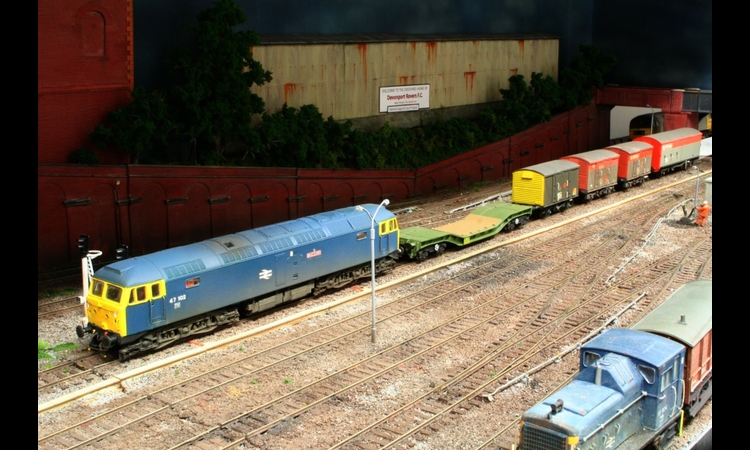 47102 "Buzzard" on an MOD Train.